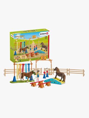 Schleich Legesæt Ponyagilitytræning