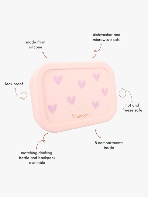 Kidzroom Silikone Madkasse Magical Meadows, Pink