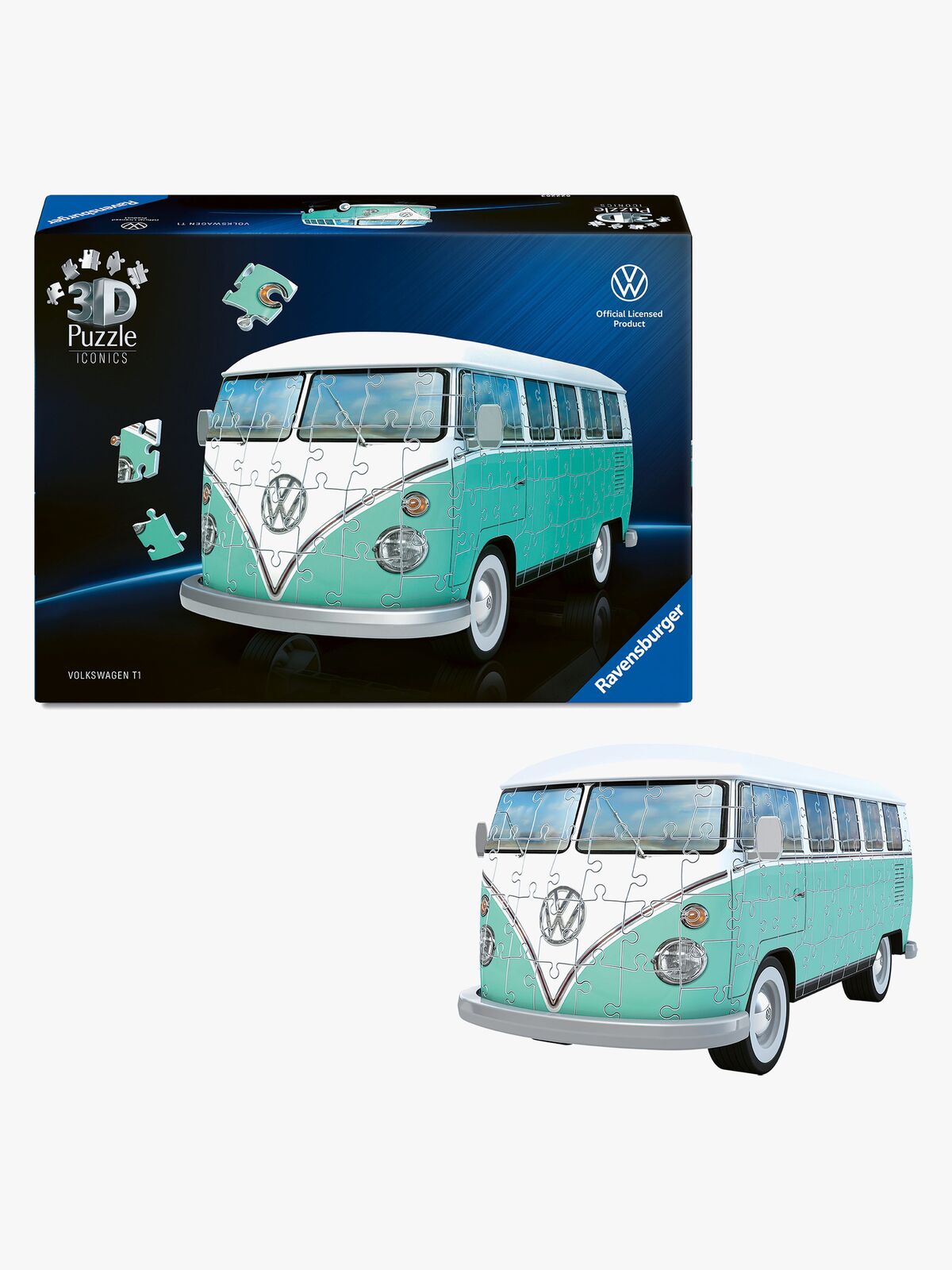 Ravensburger Iconics 3D-puslespil Volkswagen T1 185 Brikker