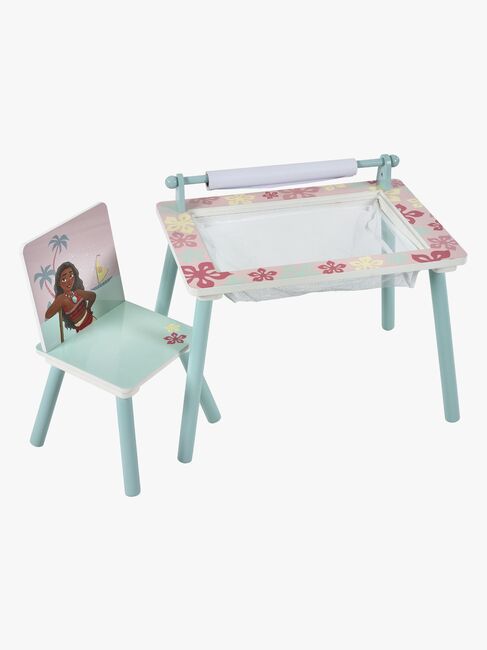 Disney Vaiana Skrivebord med Stol, Blå