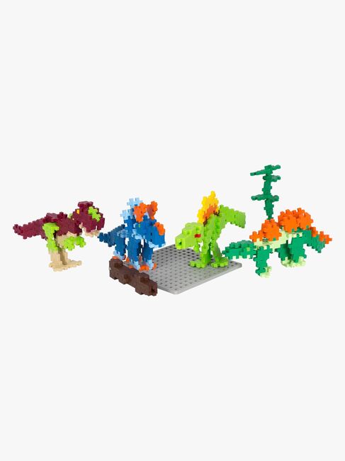 Plus-Plus Byggesæt med Bundplade & Tube Dino, 4x100 Dele