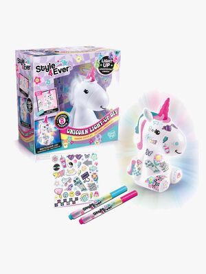 Style 4 Ever Kreasæt DIY Enhjørning med Lys