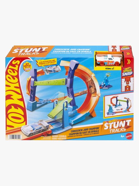Hot Wheels Stunt Tracks Corkscrew Jump Champion Racerbane