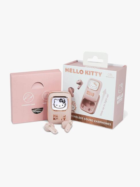 Hello Kitty Høretelefoner In-Ear TWS med LED, Pink