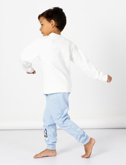 Bluey-sæt med sweater og bukser, blå