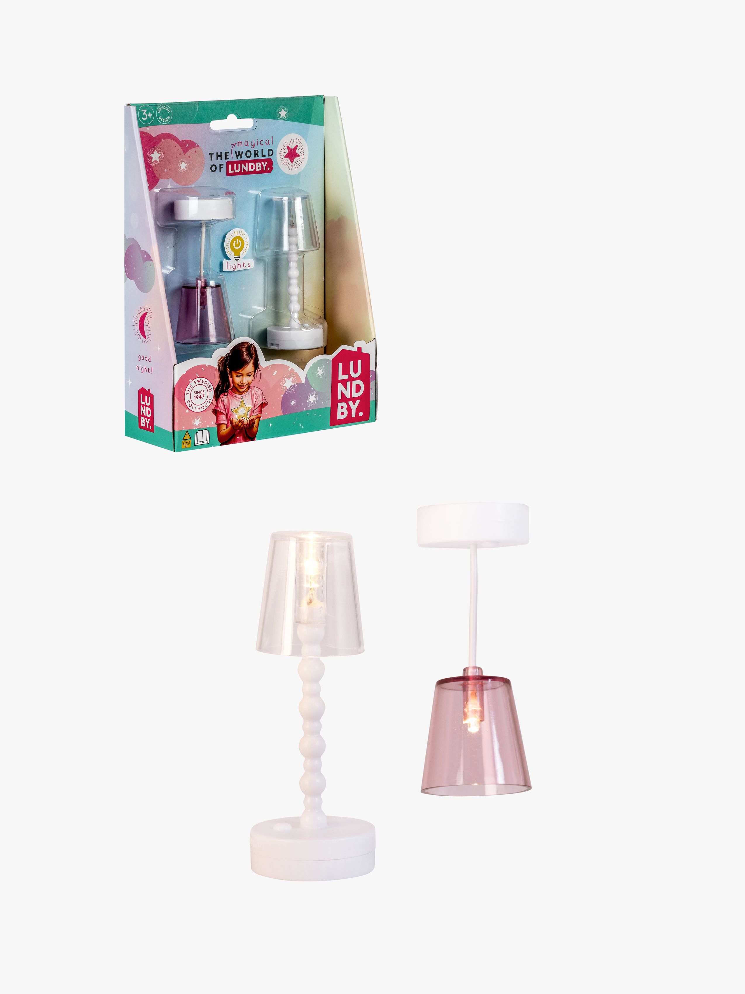 Lundby Dukkehustilbehør Gulv Og Loftlampe, Børnelampe