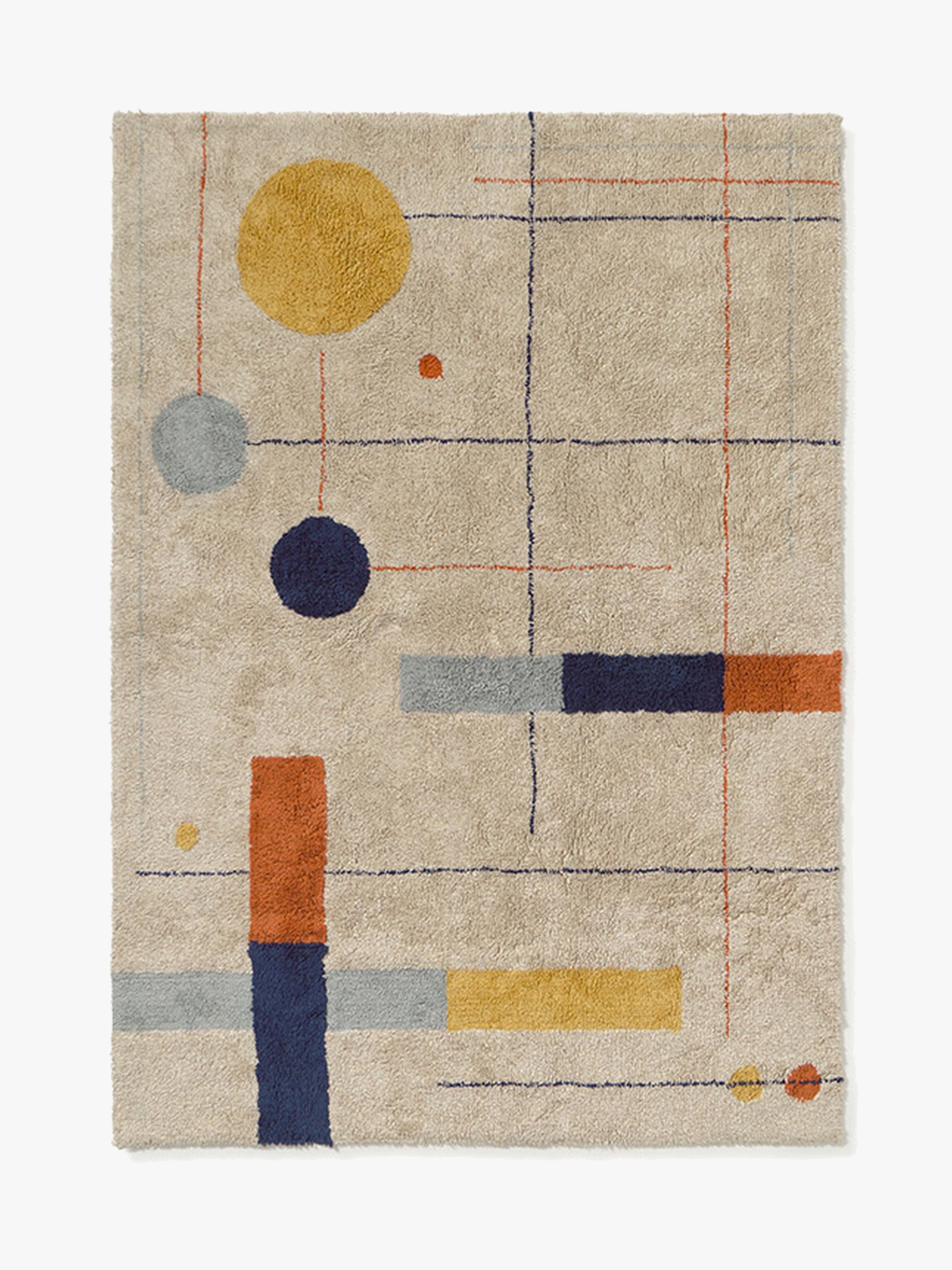 Lorena Canals Vaskbart Tæppe Geometriske Former 120x160