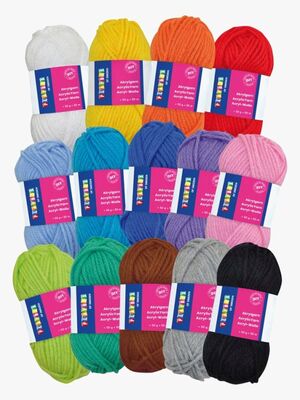 Playbox Akrylgarnsæt, 14 Farver
