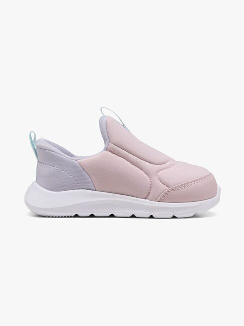 Puma Fun Racer 2 Slip On Infant Sneakers, Mauve Mist/Sea Glass/Lilac Crush