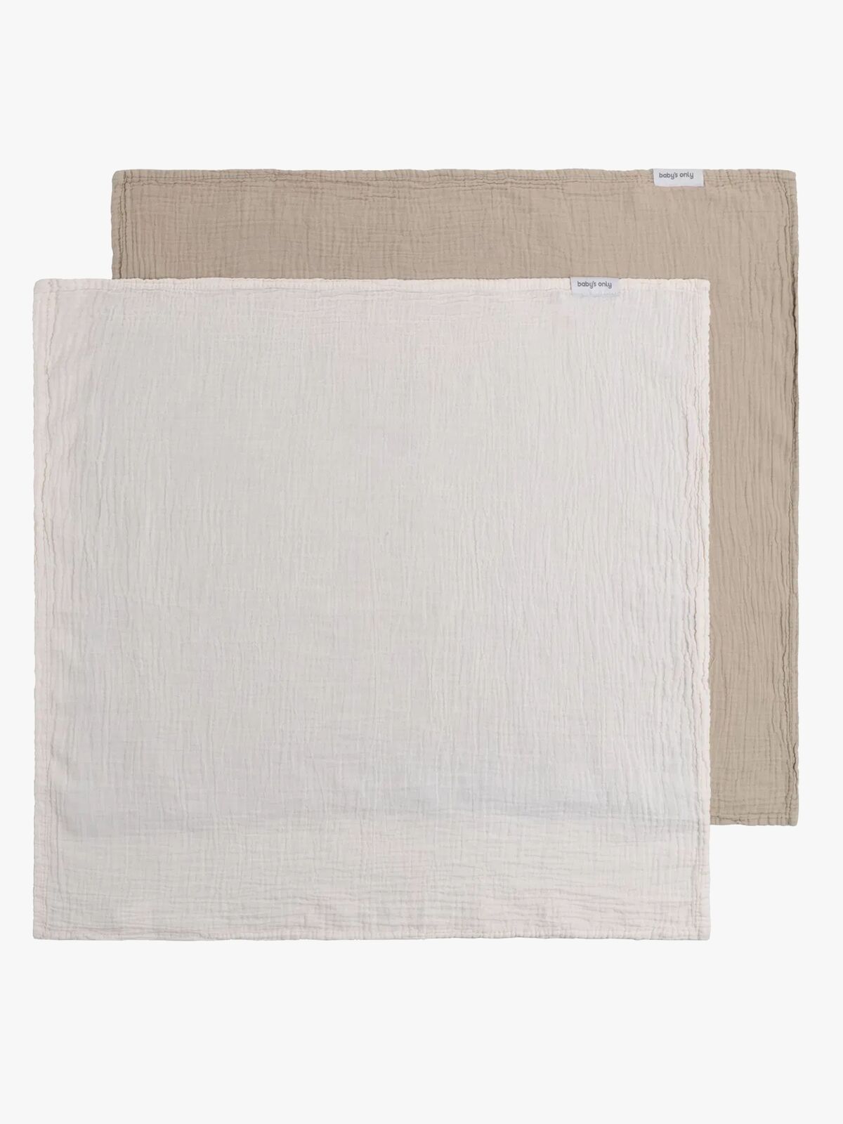 Baby's Only 65x65 Tæppe/ Stofble i Musselin 2-pak, Tender Beige