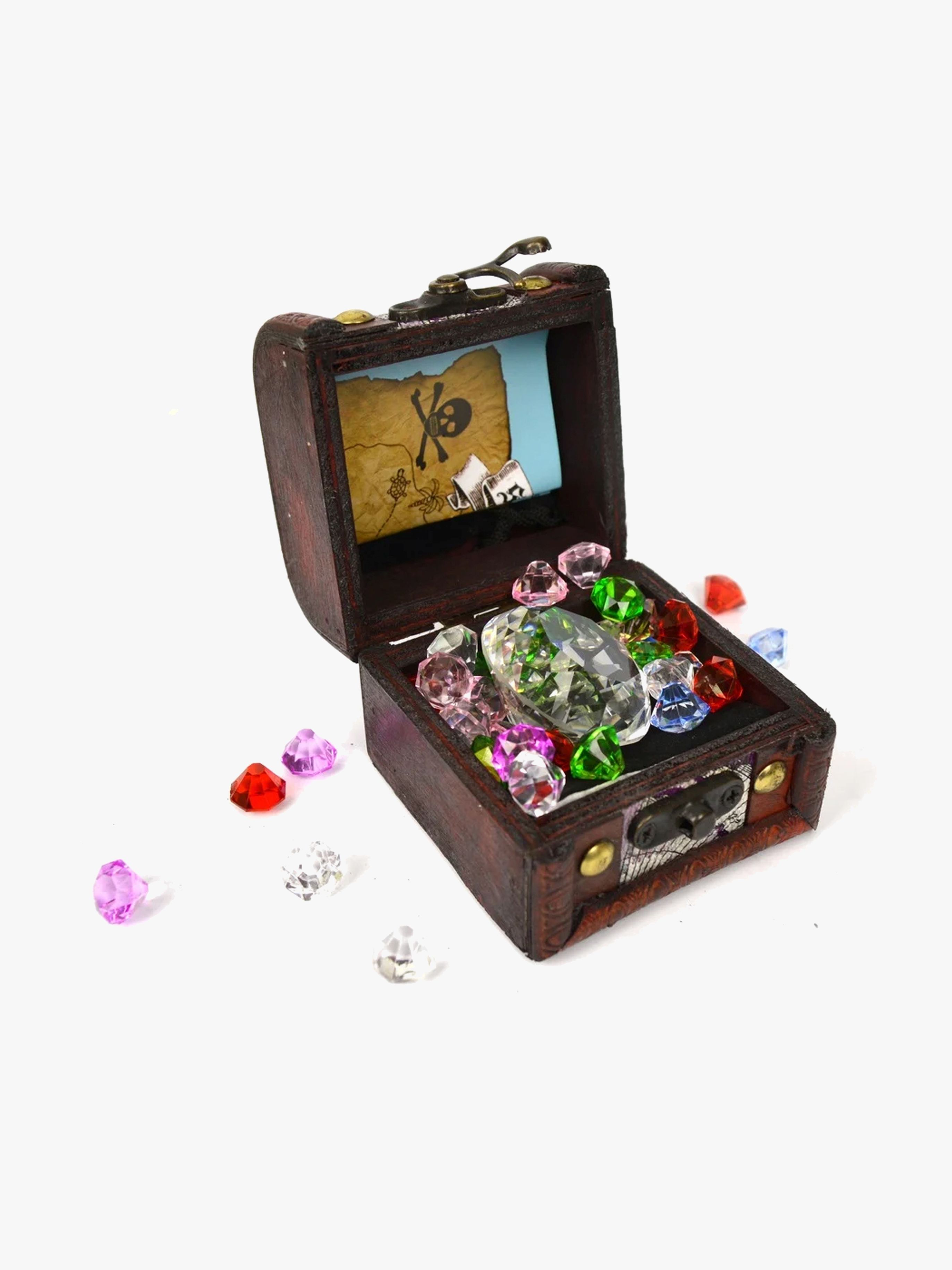 Den Goda Fen Pirate Skattekiste med Diamanter