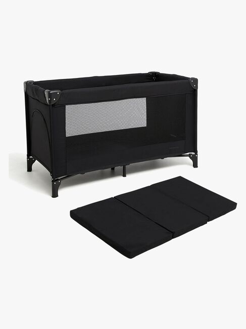 Beemoo CARE QuickFold Weekendseng inkl. Madras, Black