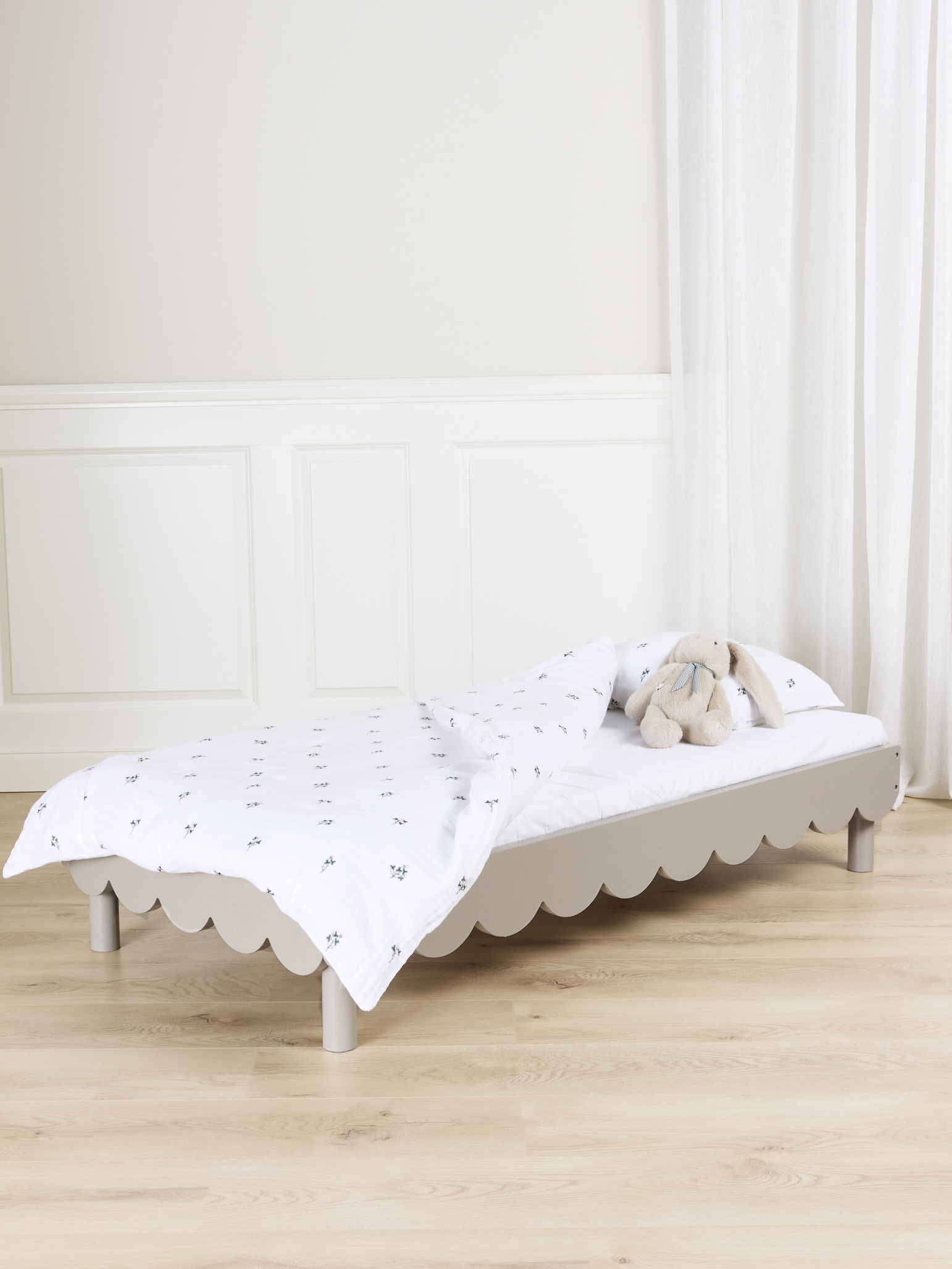 Alice & Fox Juniorseng 75 x145, Grå, Børnesenge