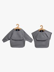 Beemoo CARE Bib Hagesmæk 2-pak, Dark Grey