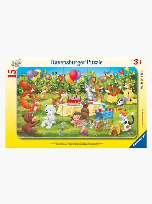 Ravensburger Rammepuslespil Dyrenes Fødselsdagsfest 15 Brikker
