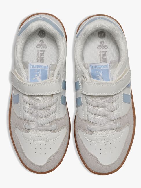 Hummel Handball Perfect SP Jr Sneakers, White/Metallic Blue