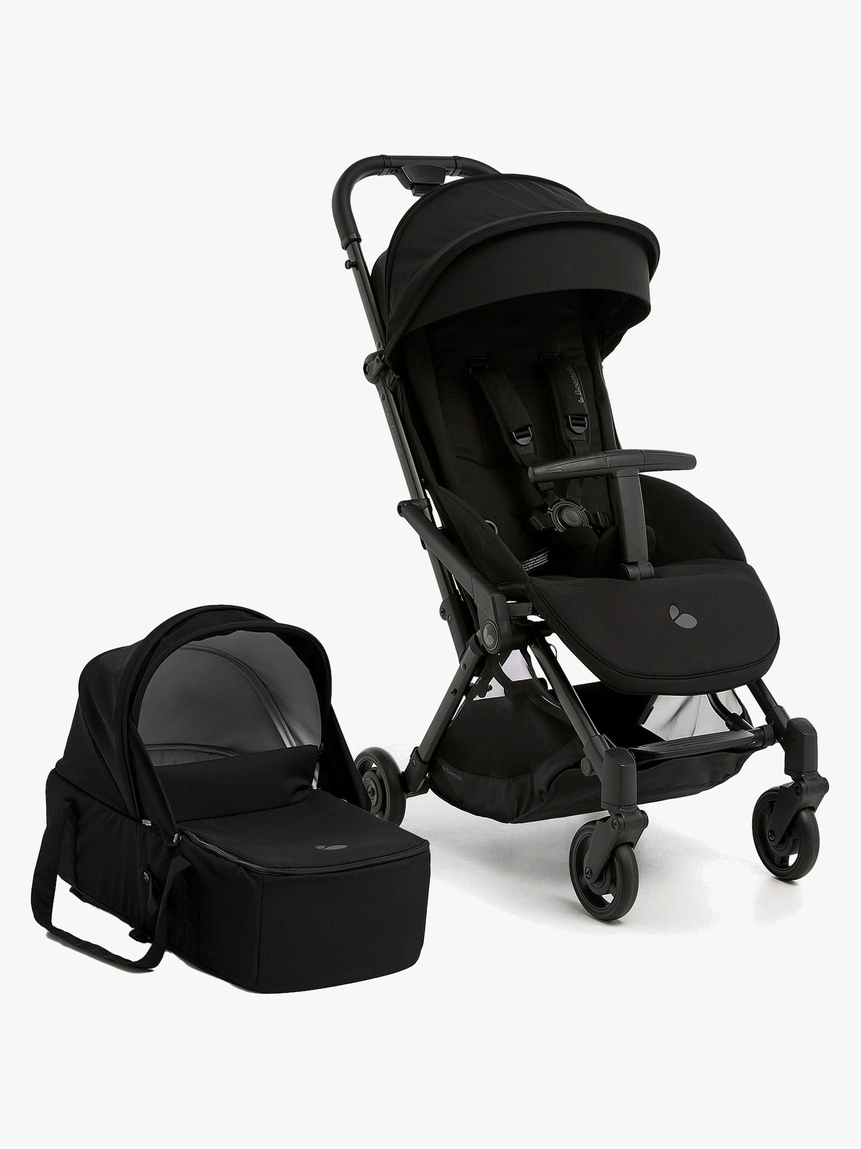 Beemoo Easy Fly Lux 4 Klapvogn med Liggedel, Jet Black