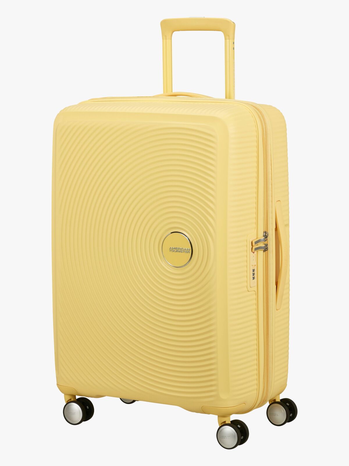 American Tourister Soundbox Spinner Kuffert 71,5L, Pastel Yellow
