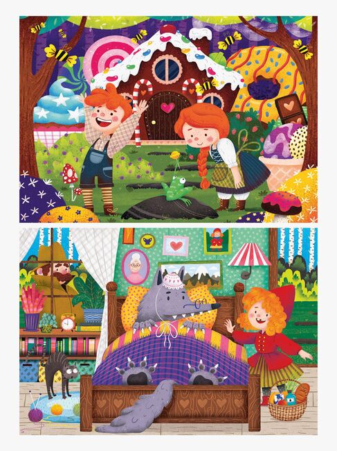 Ravensburger Puslespil Eventyr 2x12 Brikker