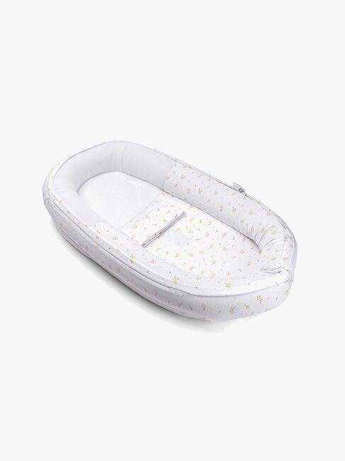 Doomoo Cocoon Babynest Blomster, Gul