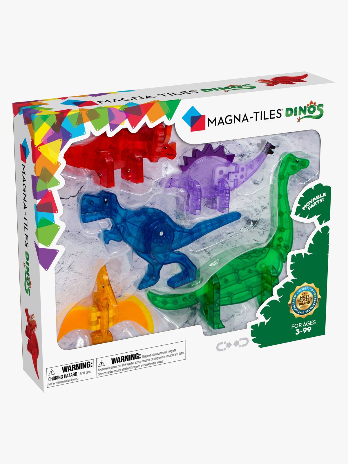 MAGNA-TILES Dinos Byggesæt 5 Dele