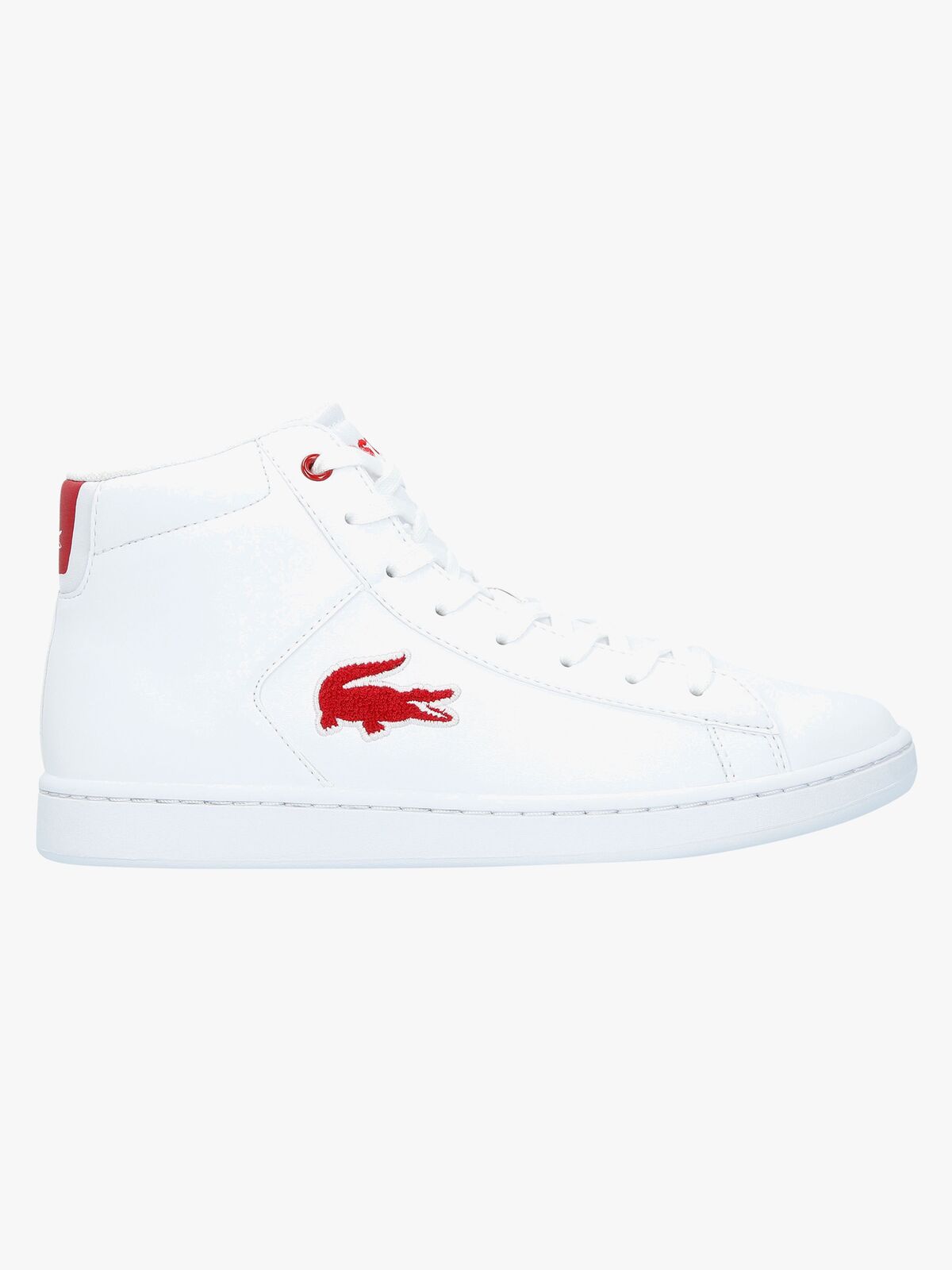 Lacoste Carnaby Evo Mid 3181 Sneakers, White/Red