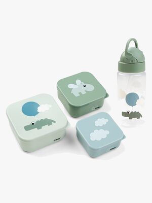 Done By Deer Happy Clouds Madkasse & Flaske, Green