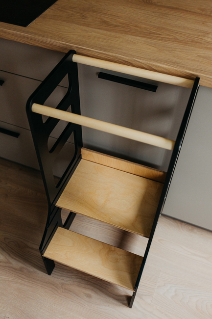 Duck Woodworks Justerbart Læringstårn, Sort