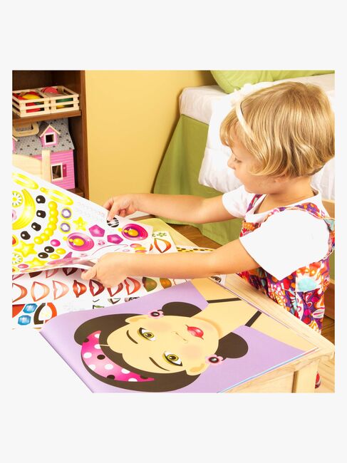 Melissa & Doug Make-a-Face Klistermærkebog