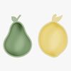 OYOY Lemon & Pear Snacks Skål, Yellow/Green