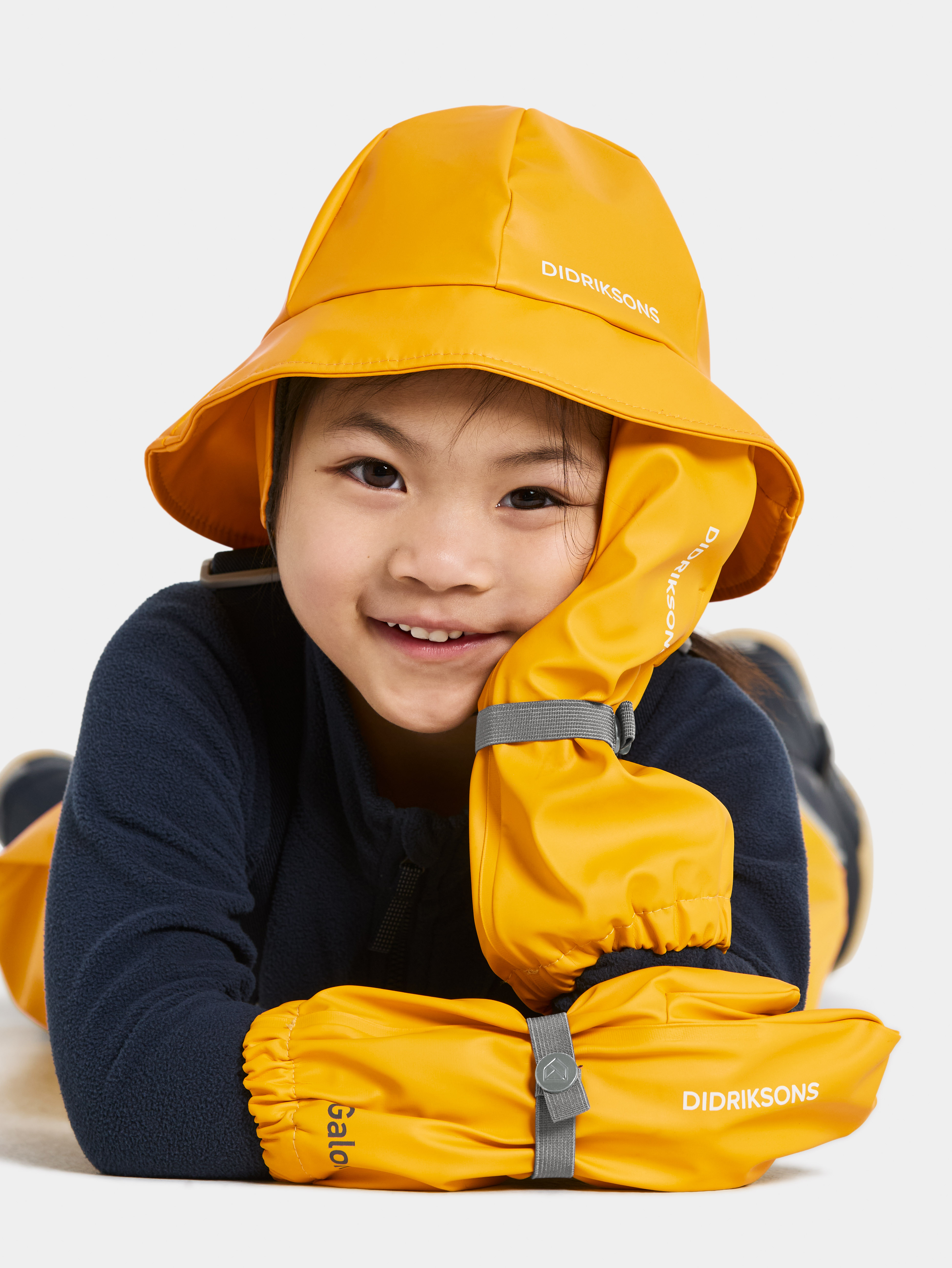 Didriksons Glove Regnvanter, Oat Yellow, 2-4 år, Regntøj børn