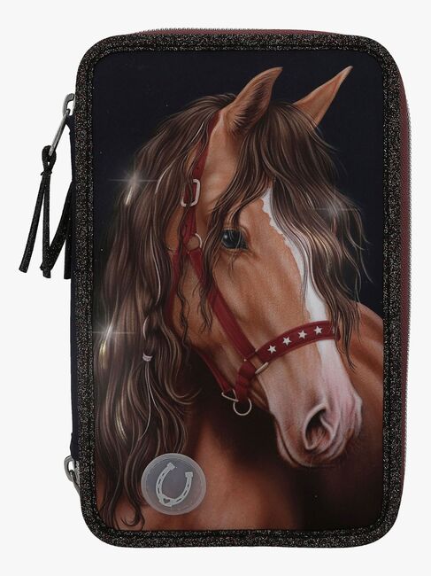 Miss Melody Tredelt Penalhus med LED-lys Glitter Horse