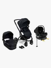 Beemoo Move Duo Kombivogn inkl. Route i-Size Autostol Baby & ISOFIX Base, Black/Black Stone