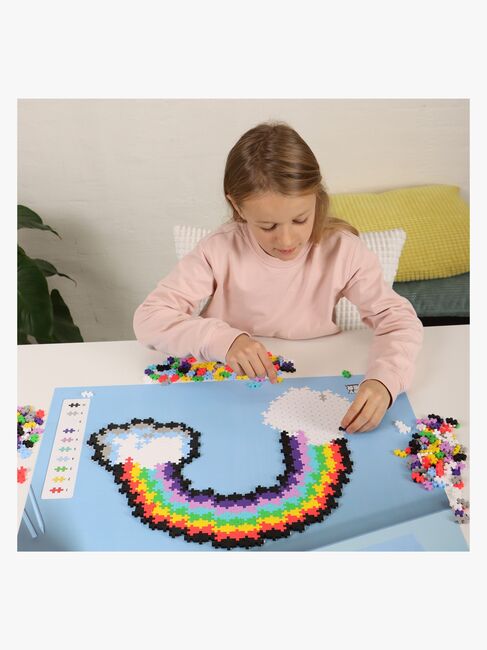 Plus-Plus Puzzle By Number Regnbue & Enhjørning 500 Dele