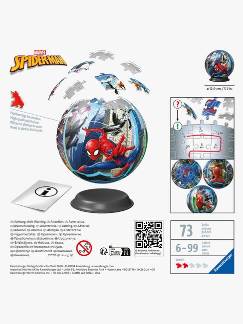 Ravensburger Spider-Man 3D-puslespil 72 Brikker