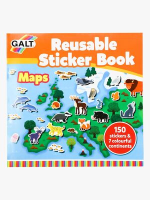 Galt Klistermærkebog Genanvendelig Kort