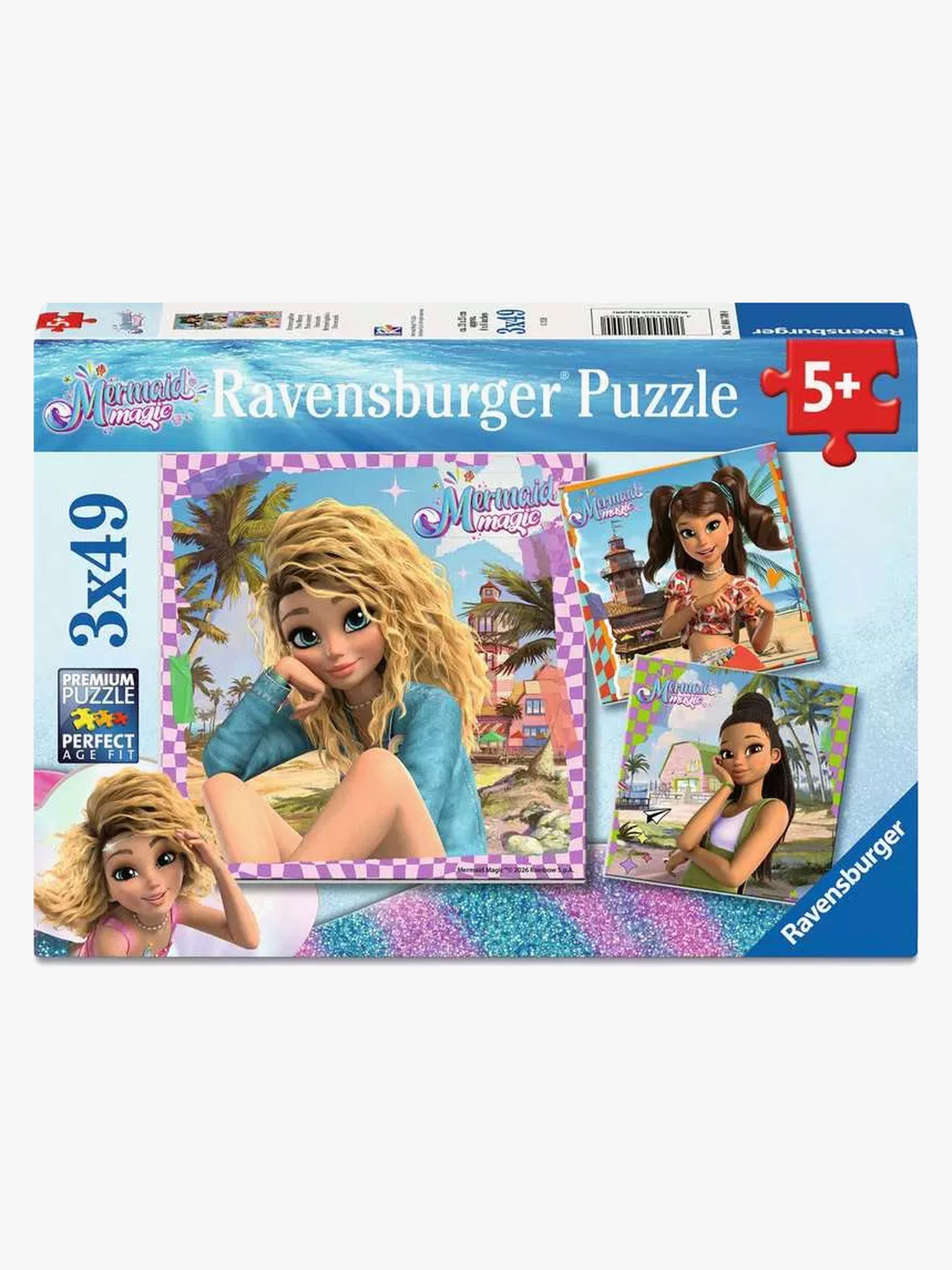 Ravensburger Puslespil Mermaid Magic 3x49 Brikker