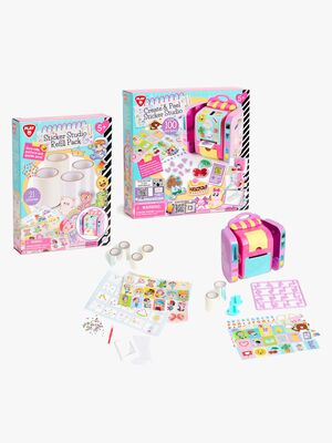 Fippla Create & Peel Sticker Studio & Klistermærkesæt Refil