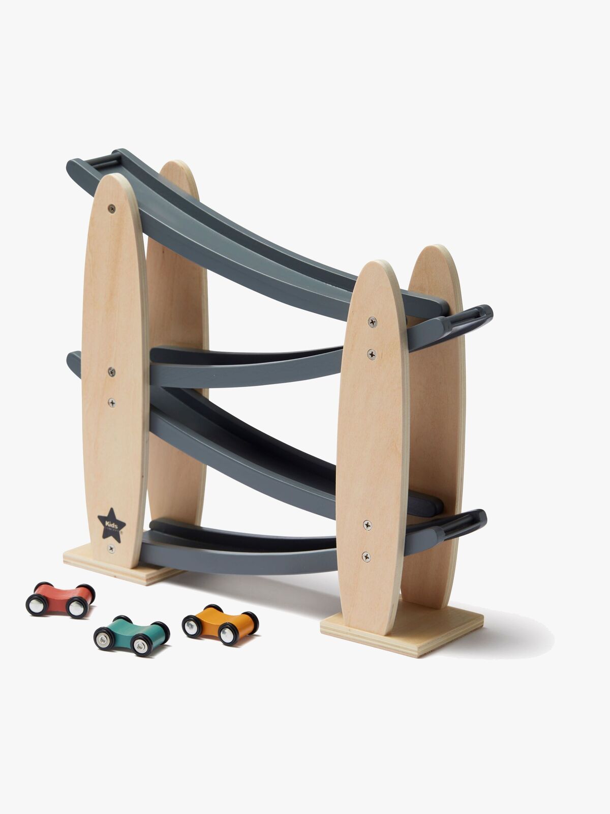 Kids Concept Aiden Racerbane, Natur/Grå