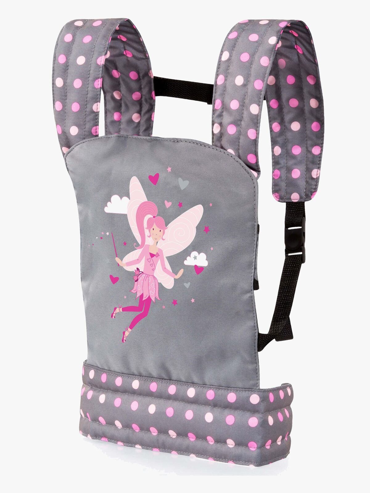 Bayer Design Dukkebæresele Deluxe, Grå/Lyserød