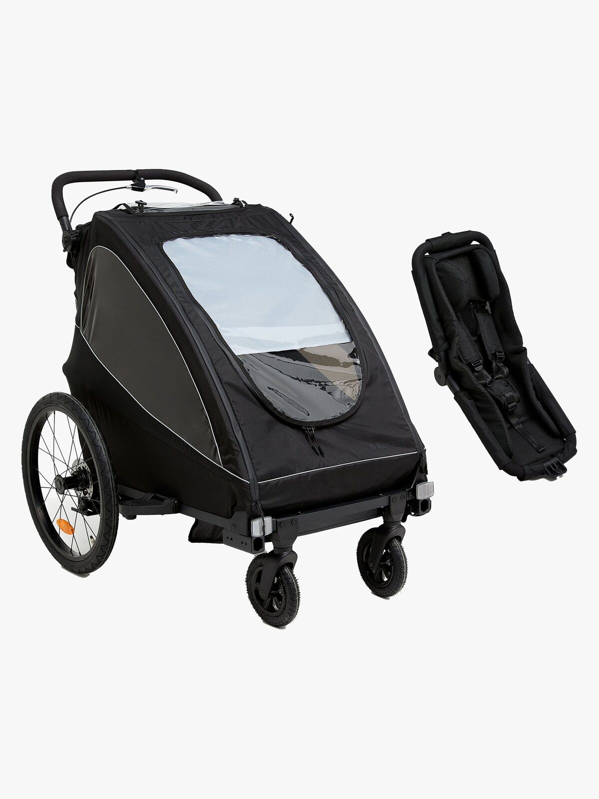 Beemoo Activity Sport Cykelanhænger inkl. Newborn Set, Black