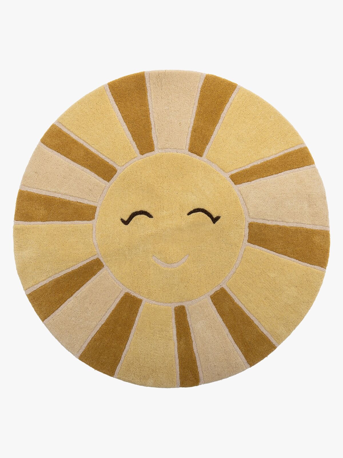 Bloomingville Gulvtæppe Sol, Gul