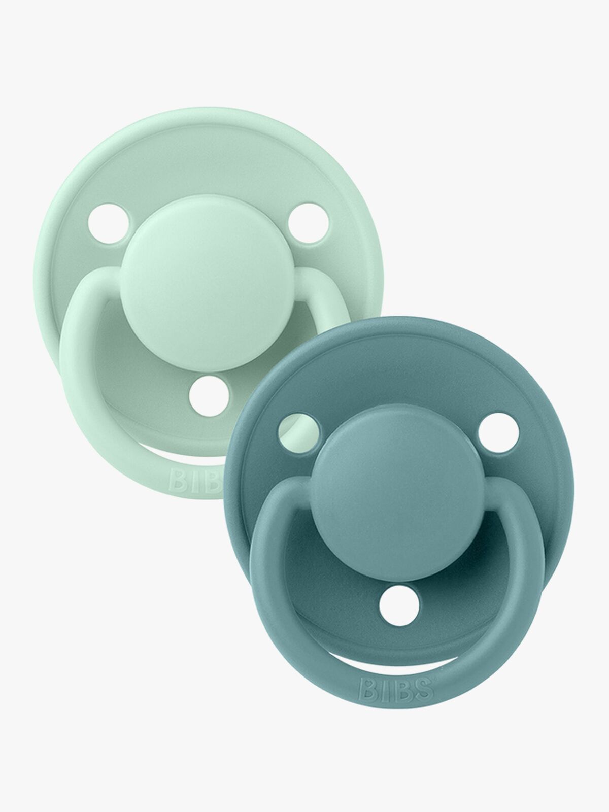 BIBS Sut De Lux 2-pak Silicone, Nordic Mint/Island Sea