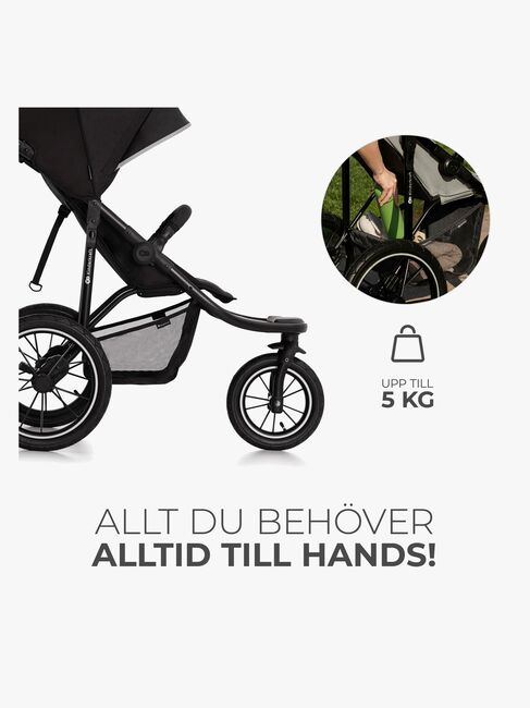 Kinderkraft HELSI 2 Terrænvogn, Black