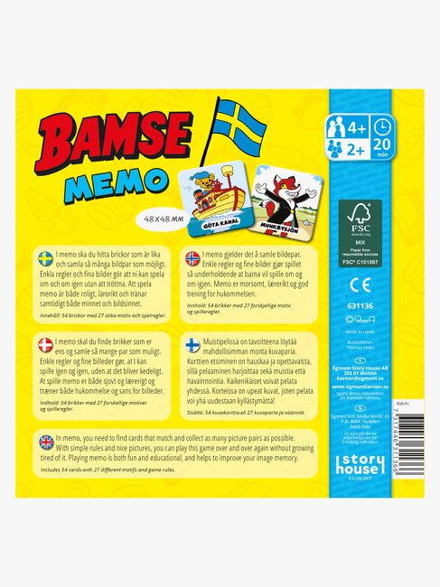 Kärnan Bamse Sverige Huskespil