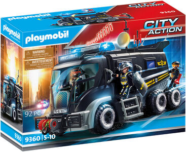 Playmobil 9360 City Action SEK-truck med lys og lyd