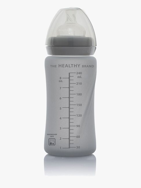 Everyday Baby Sutteflaske Glas 240 ml, Grå