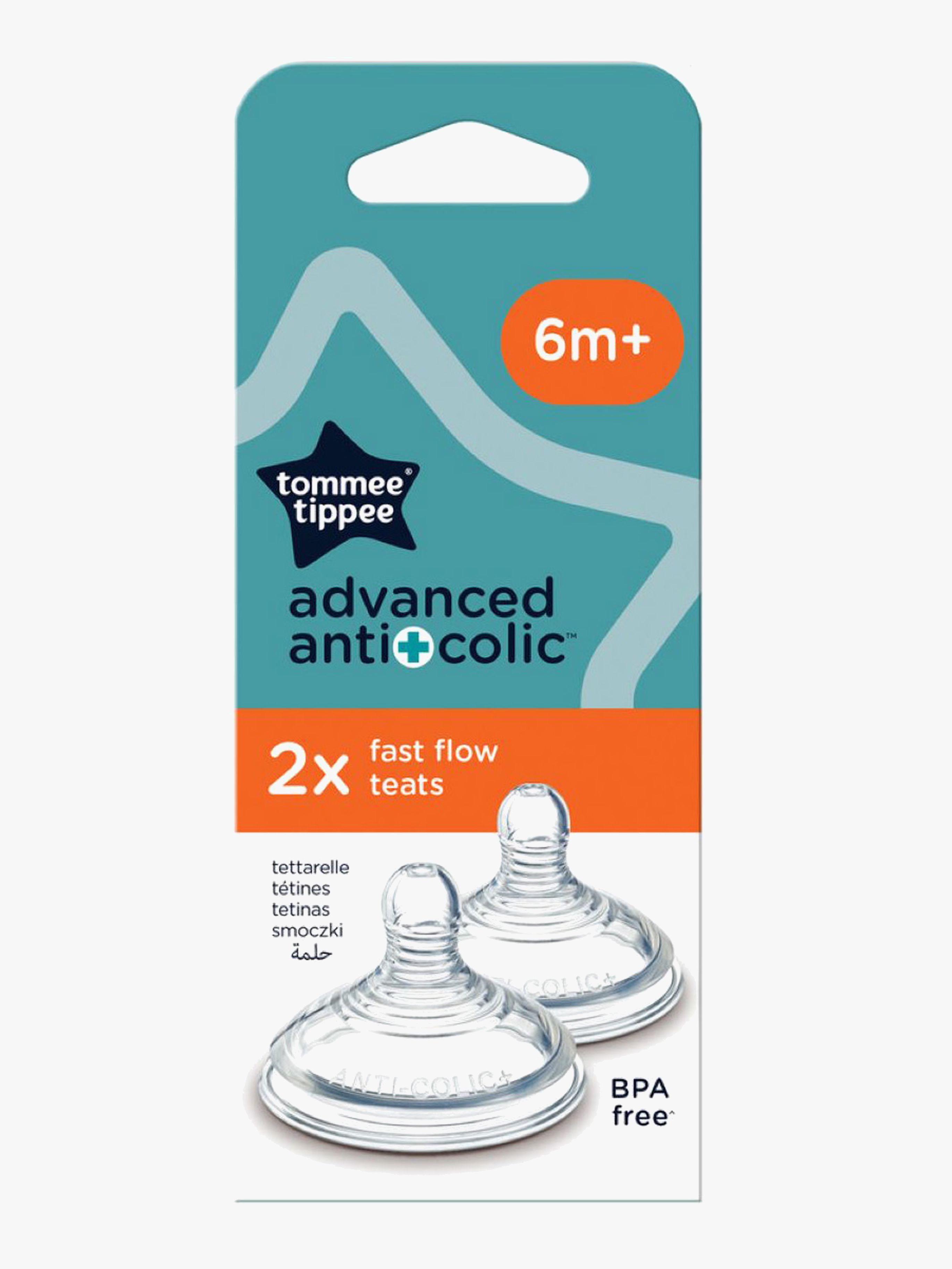 Tommee Tippee Anti-kolik Start Fast Flow Sut 2-pak
