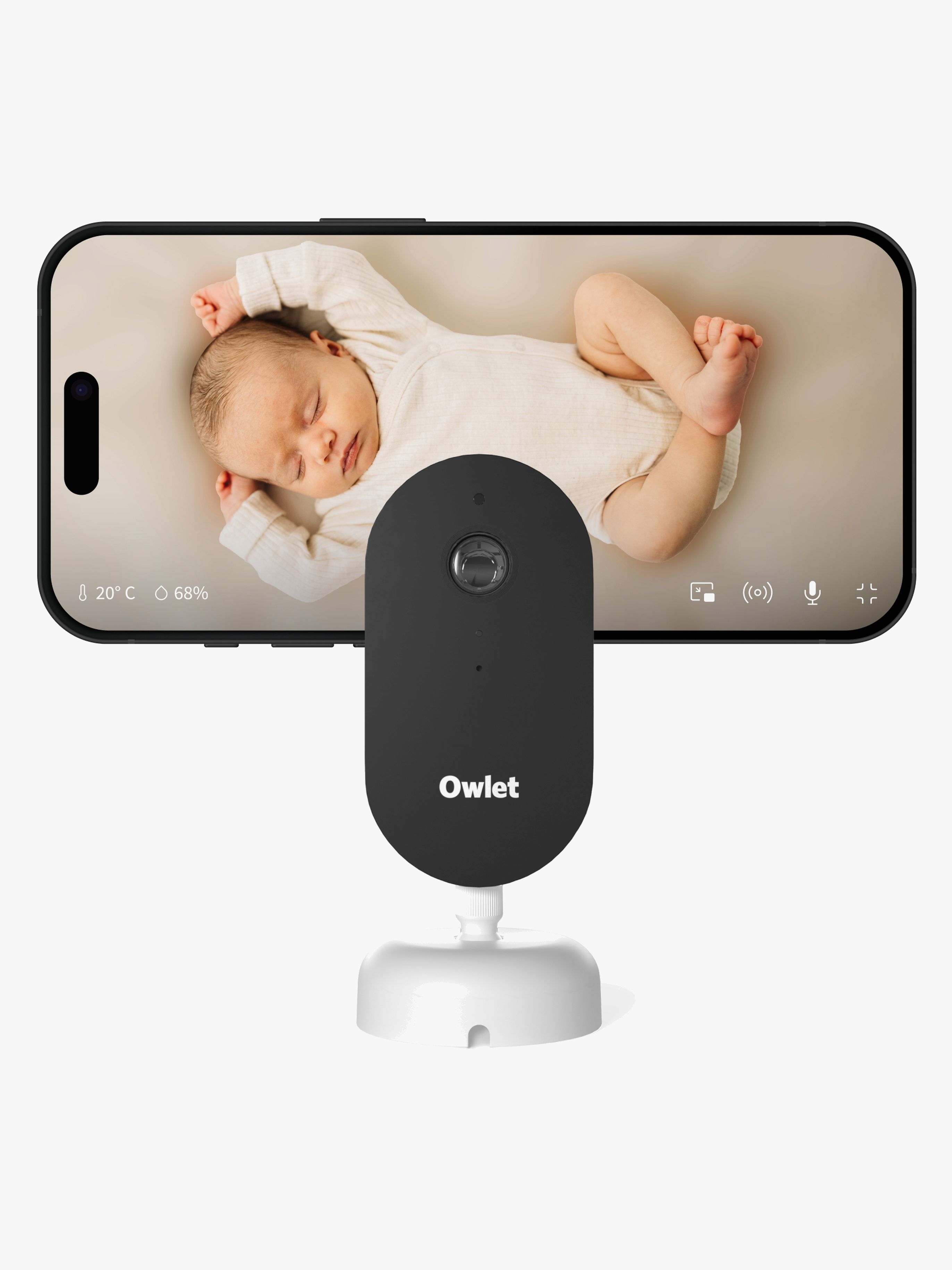 Owlet Dream Sight Smart Video Babymonitor 2K HD, White