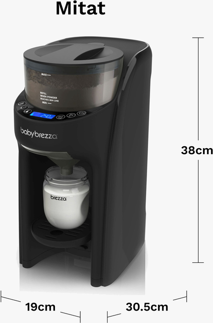 Baby Brezza Formula Pro Advanced Modermælkserstatnings- og Vællingemaskine, Black